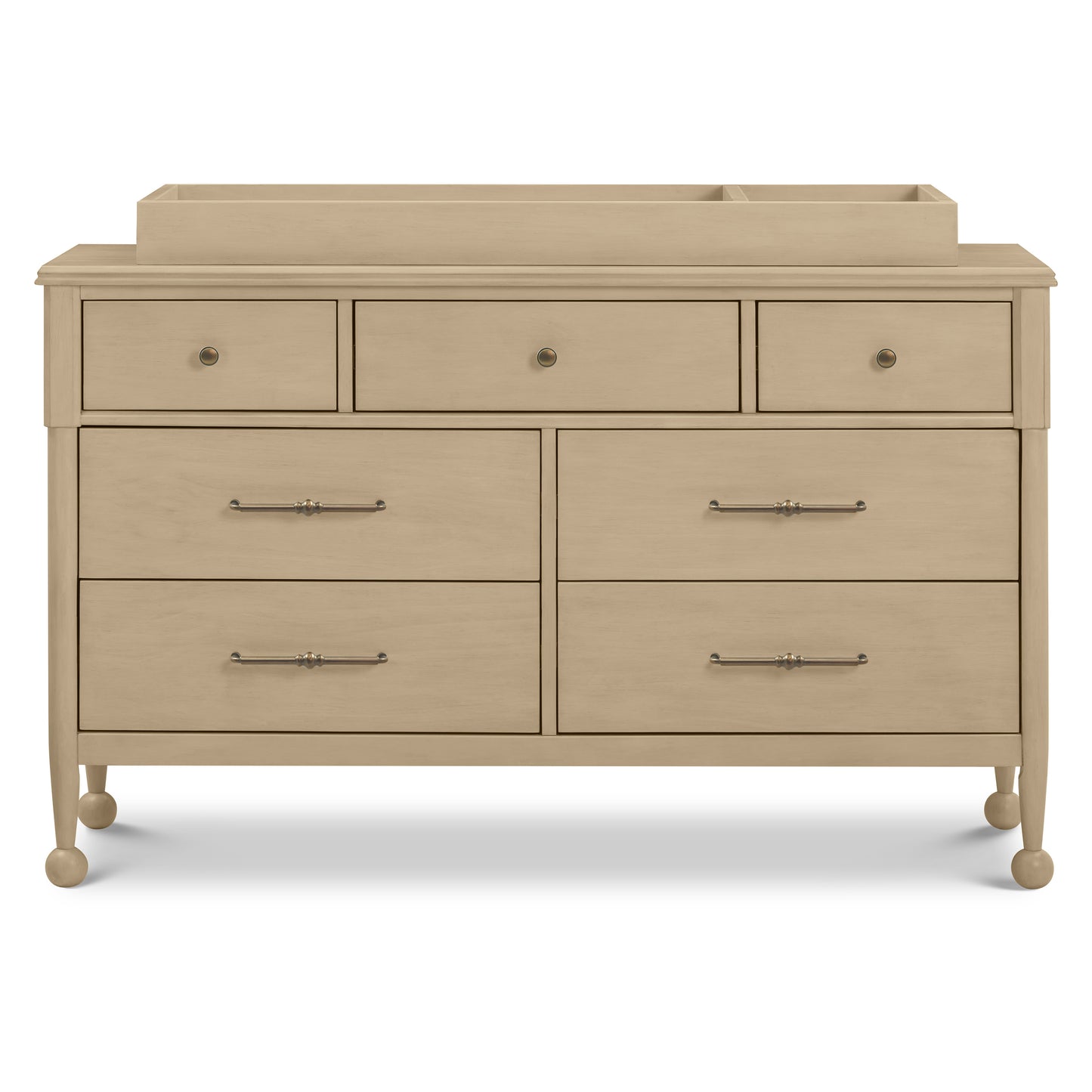 M0619WP,The MDB Family,Universal Wide Removable Changing Tray in Washed Pine