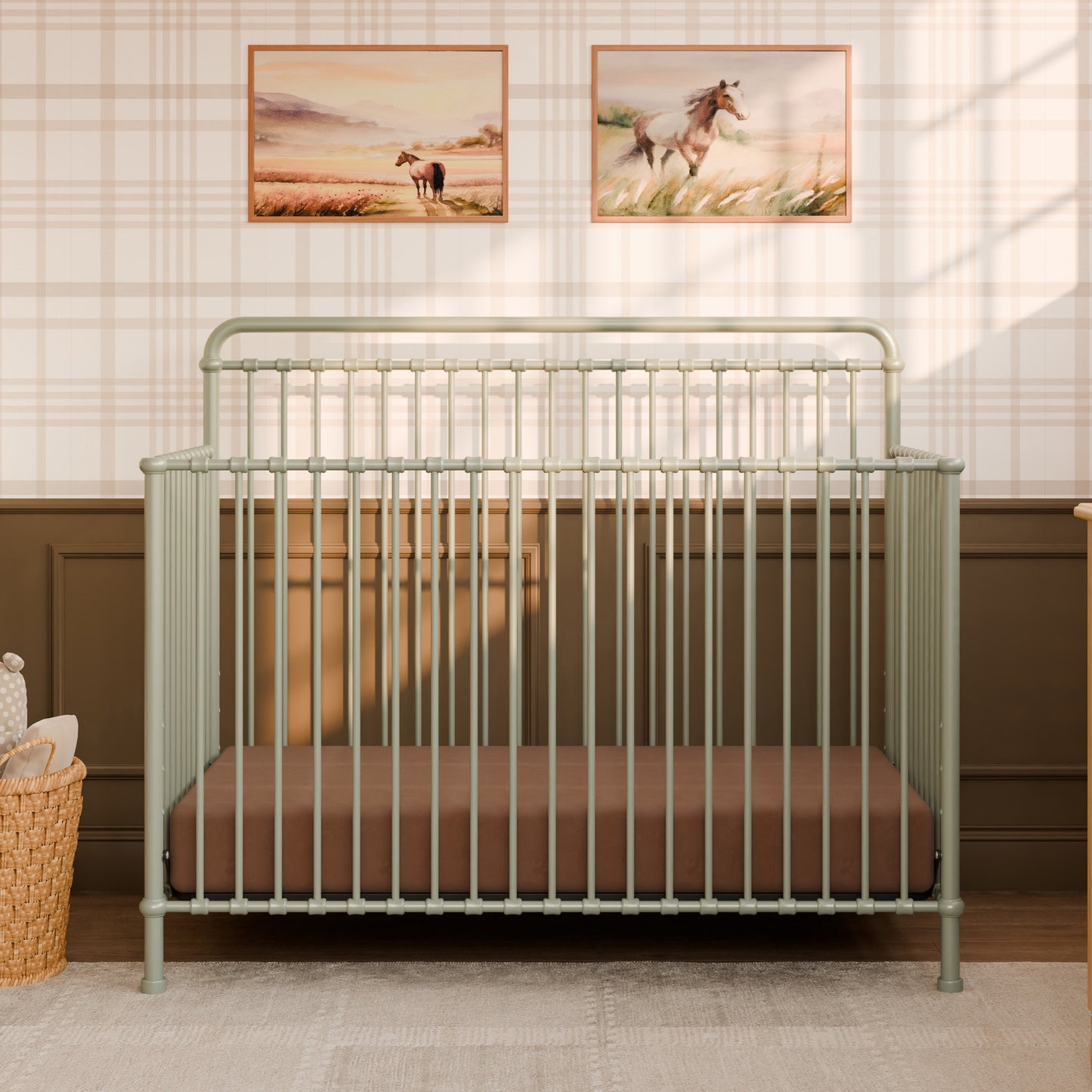 M15301HS,Namesake,Winston 4-in-1 Convertible Crib in Heirloom Sage