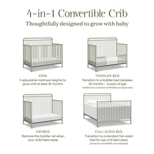 M15301HS,Namesake,Winston 4-in-1 Convertible Crib in Heirloom Sage