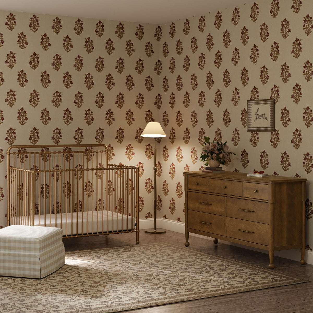 M15301VG,Namesake,Winston 4-in-1 Convertible Crib in Vintage Gold