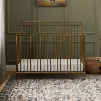 M15301VG,Namesake,Winston 4-in-1 Convertible Crib in Vintage Gold