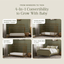 M15301VG,Namesake,Winston 4-in-1 Convertible Crib in Vintage Gold
