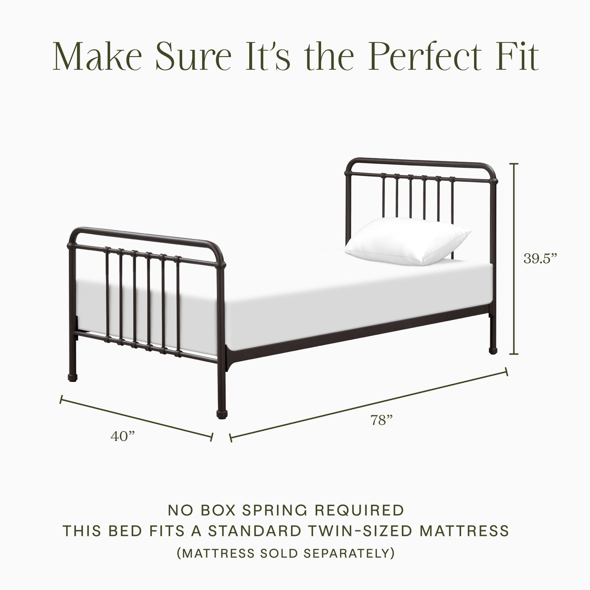 M15369UR,Namesake Kids,Winston Twin Bed in Vintage Iron
