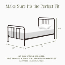 M15369UR,Namesake Kids,Winston Twin Bed in Vintage Iron