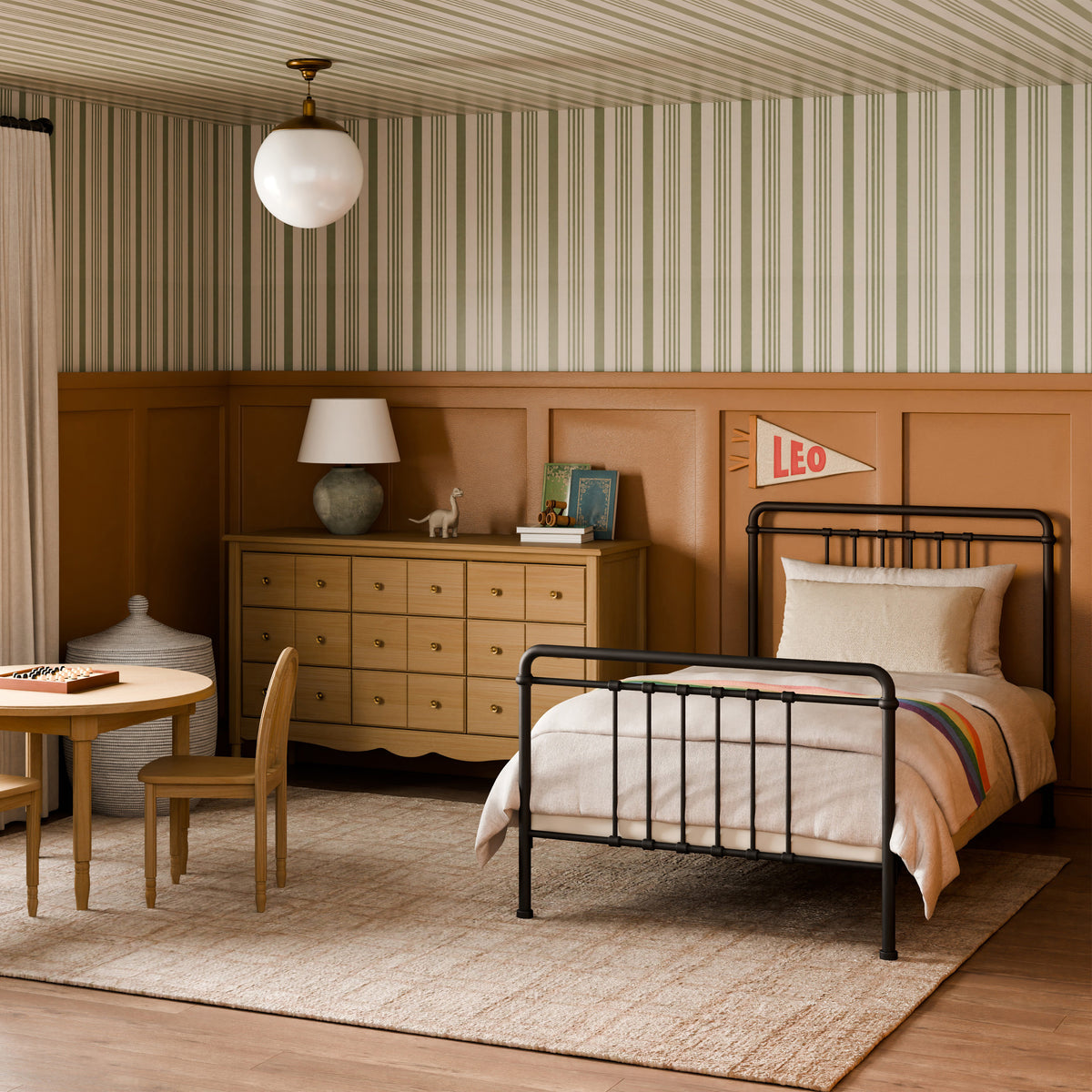 M15369UR,Namesake Kids,Winston Twin Bed in Vintage Iron