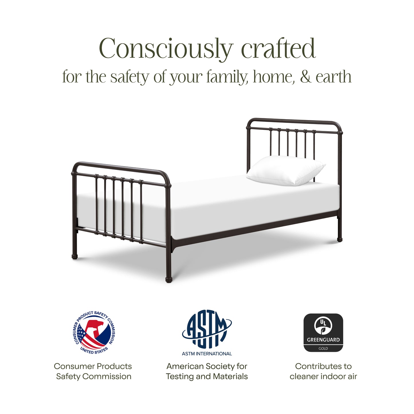 M15369UR,Namesake Kids,Winston Twin Bed in Vintage Iron