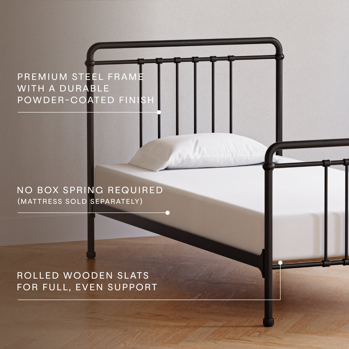 M15369UR,Namesake Kids,Winston Twin Bed in Vintage Iron