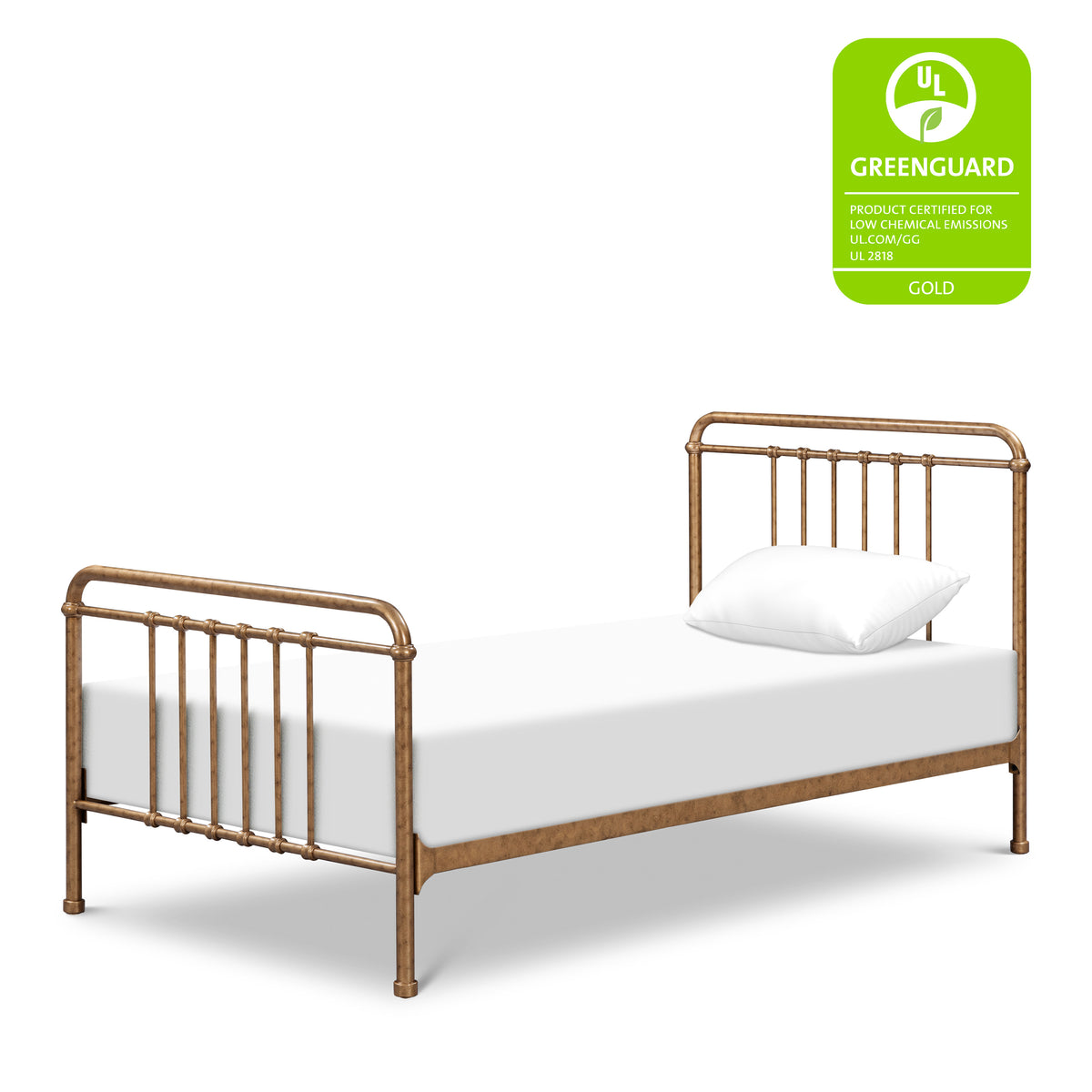 M15369VG,Namesake Kids,Winston Twin Bed in Vintage Gold