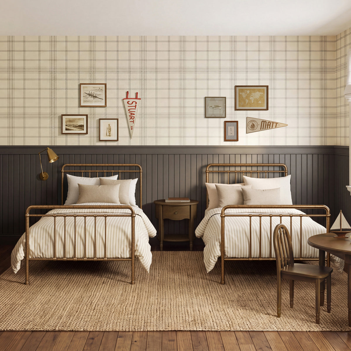M15369VG,Namesake Kids,Winston Twin Bed in Vintage Gold