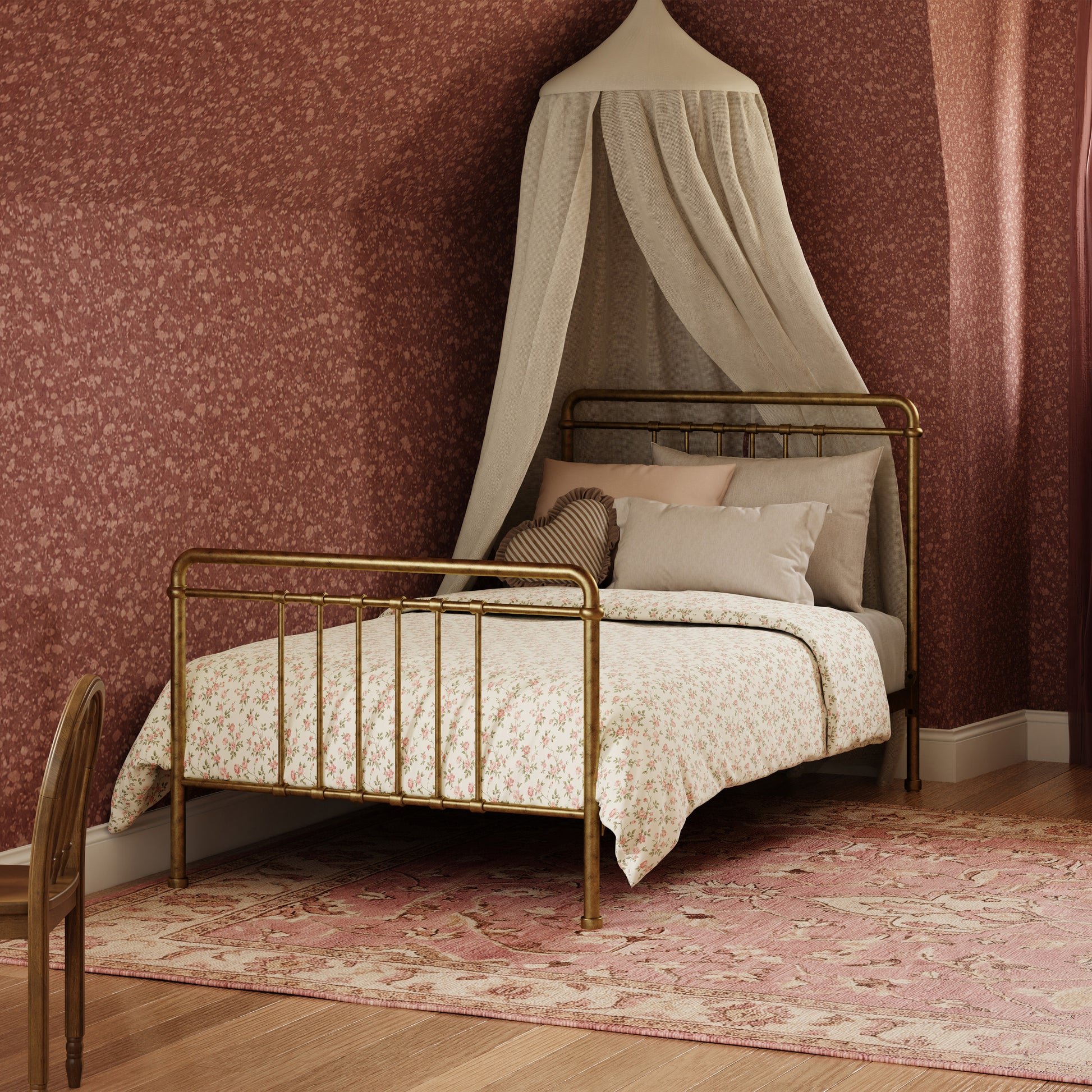 M15369VG,Namesake Kids,Winston Twin Bed in Vintage Gold