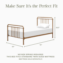 M15369VG,Namesake Kids,Winston Twin Bed in Vintage Gold