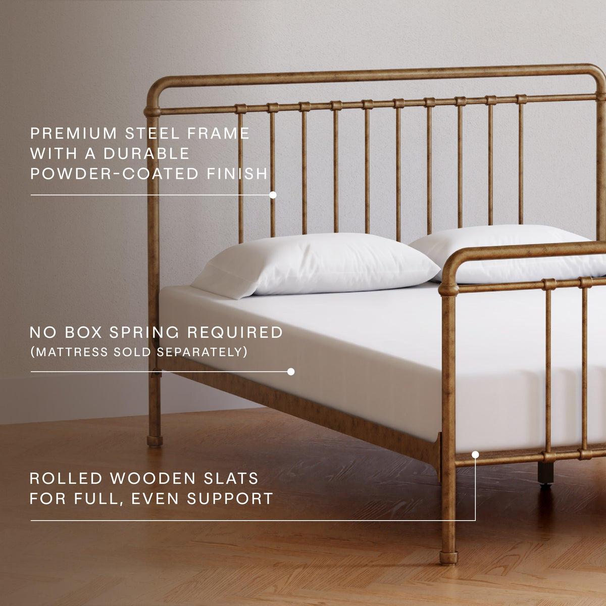 M15396VG,Namesake Kids,Winston Full Bed in Vintage Gold