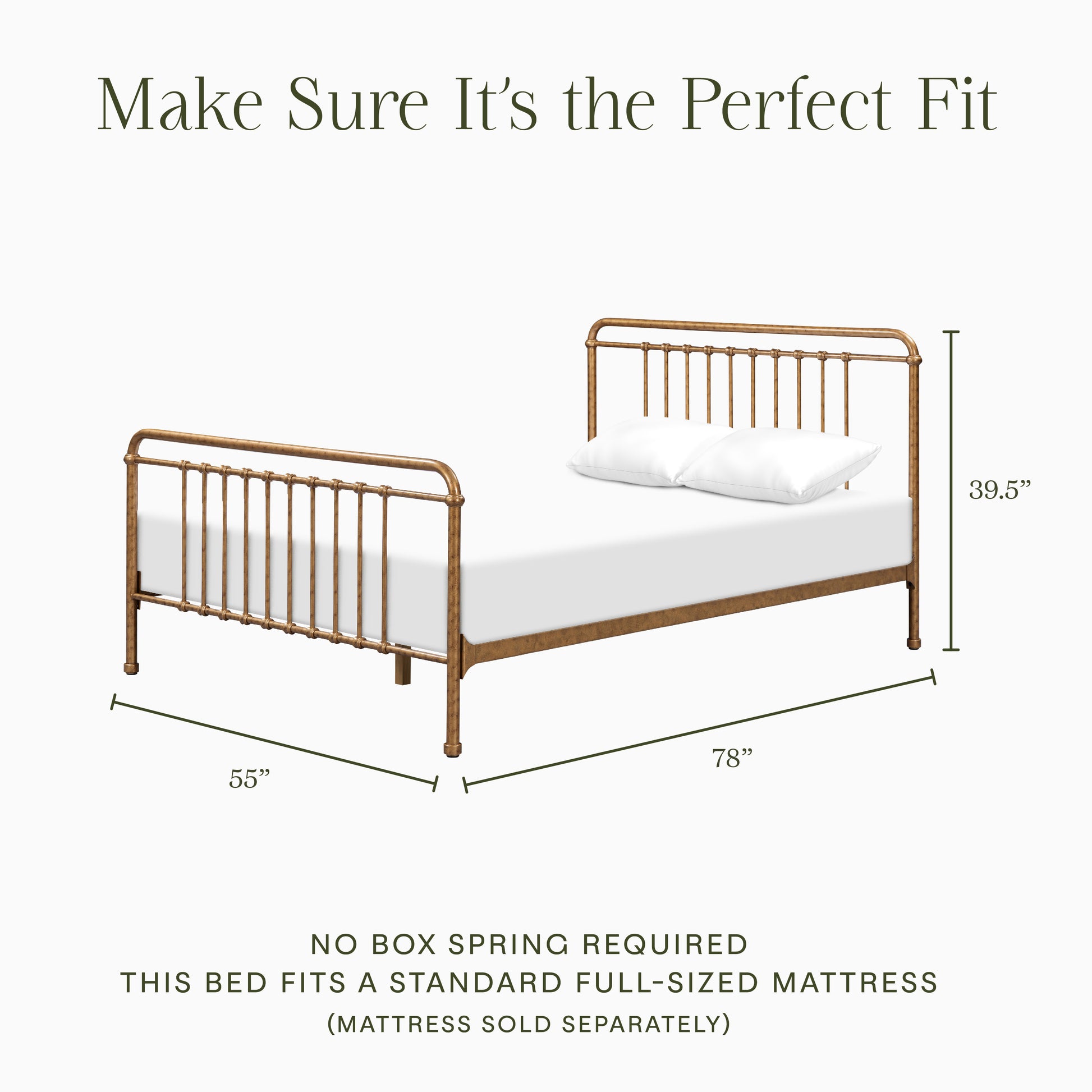 M15396VG,Namesake Kids,Winston Full Bed in Vintage Gold