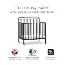 M15398UR,Namesake,Winston 4-in-1 Convertible Mini Crib in Vintage Iron