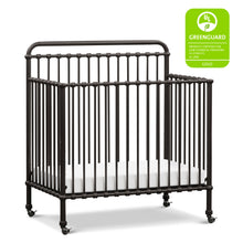 M15398UR,Namesake,Winston 4-in-1 Convertible Mini Crib in Vintage Iron
