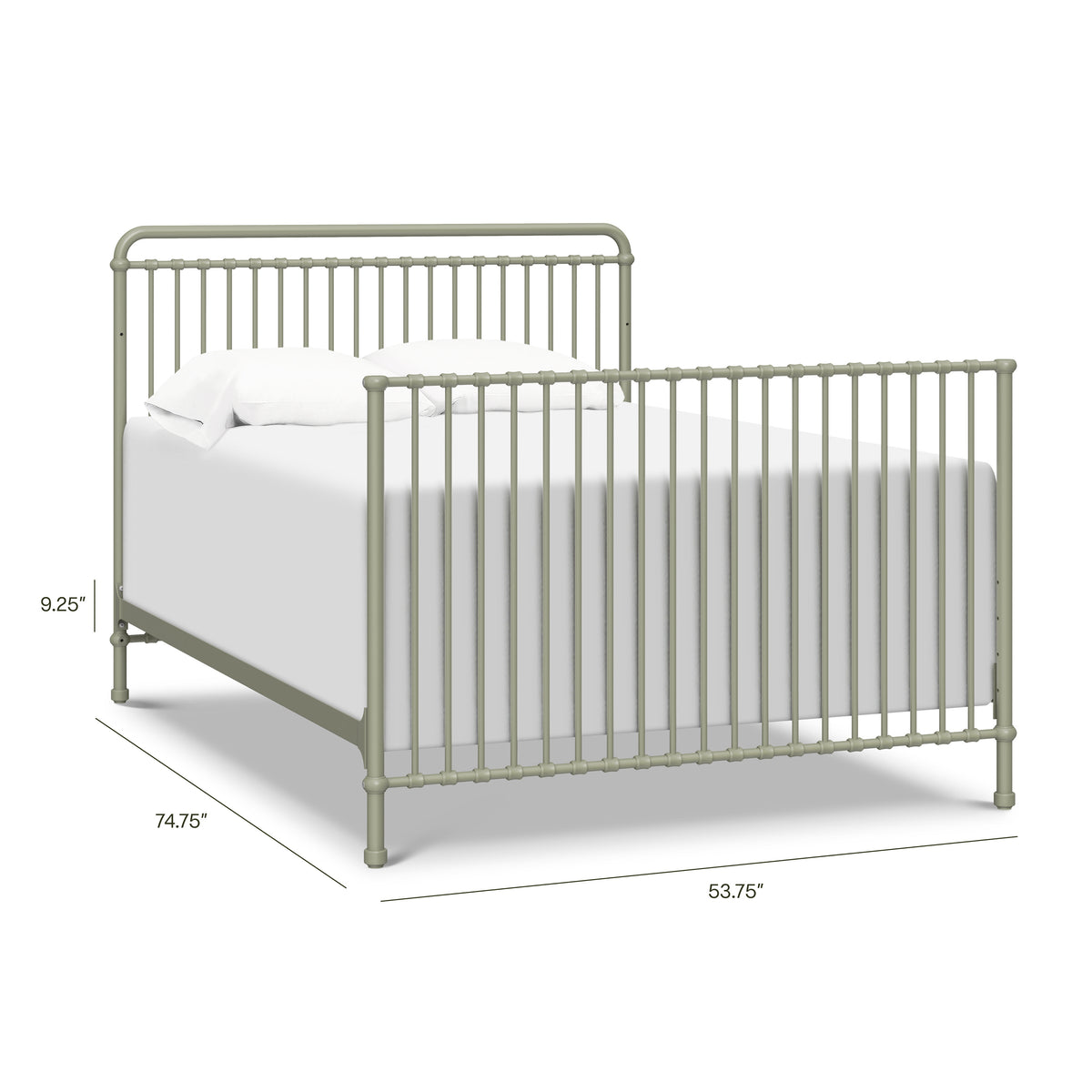 M15399HS,Namesake,Winston Full Size Bed Conversion Kit in Heirloom Sage