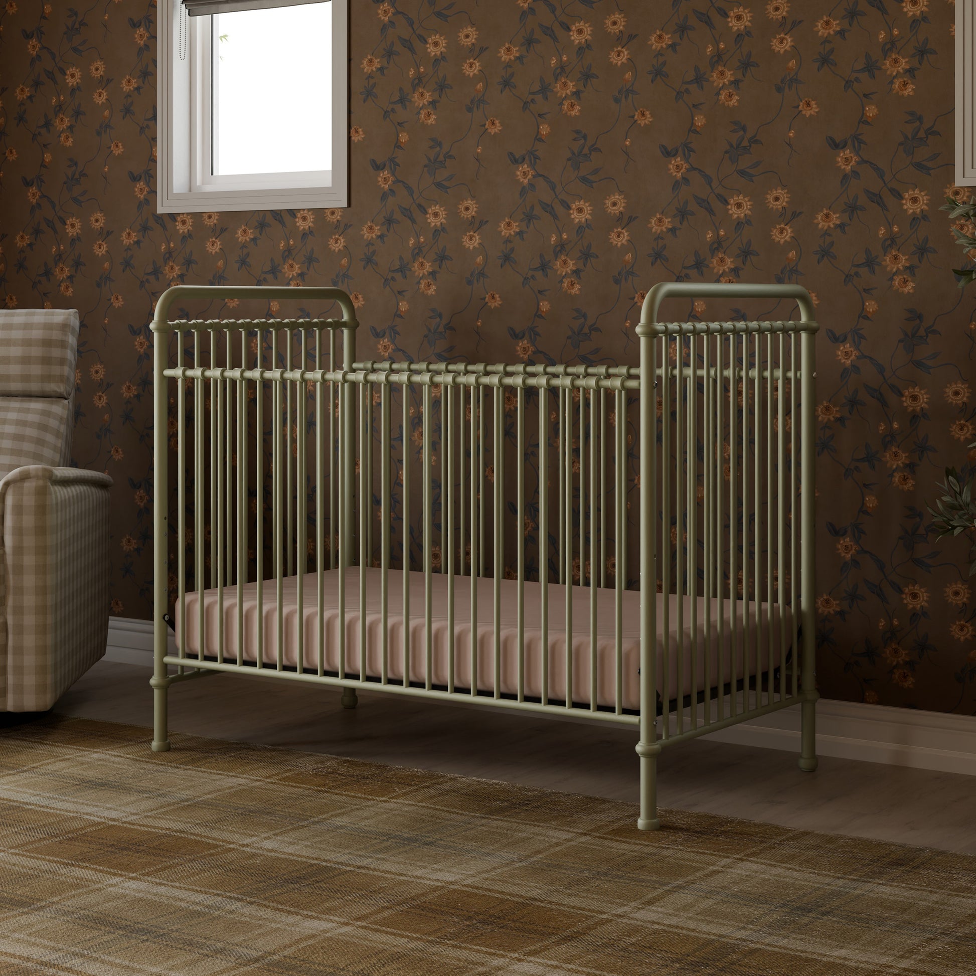 M15501HS,Namesake,Abigail 3-in-1 Convertible Crib in Heirloom Sage