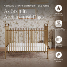 M15501VG,Namesake,Abigail 3-in-1 Convertible Crib in Vintage Gold
