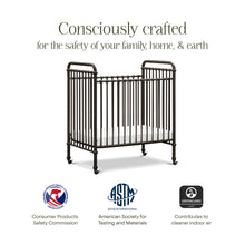 M15598UR,Namesake,Abigail 3-in-1 Convertible Mini Crib in Vintage Iron