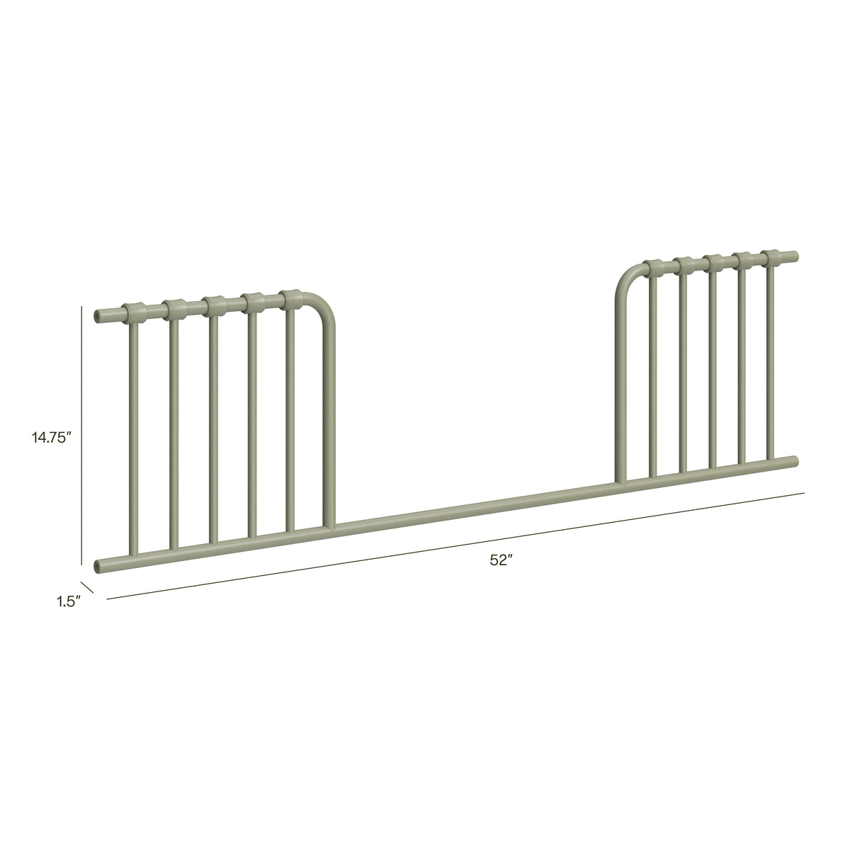 M15599HS,Namesake,Toddler Bed Conversion Kit for Abigail and Winston in Heirloom Sage