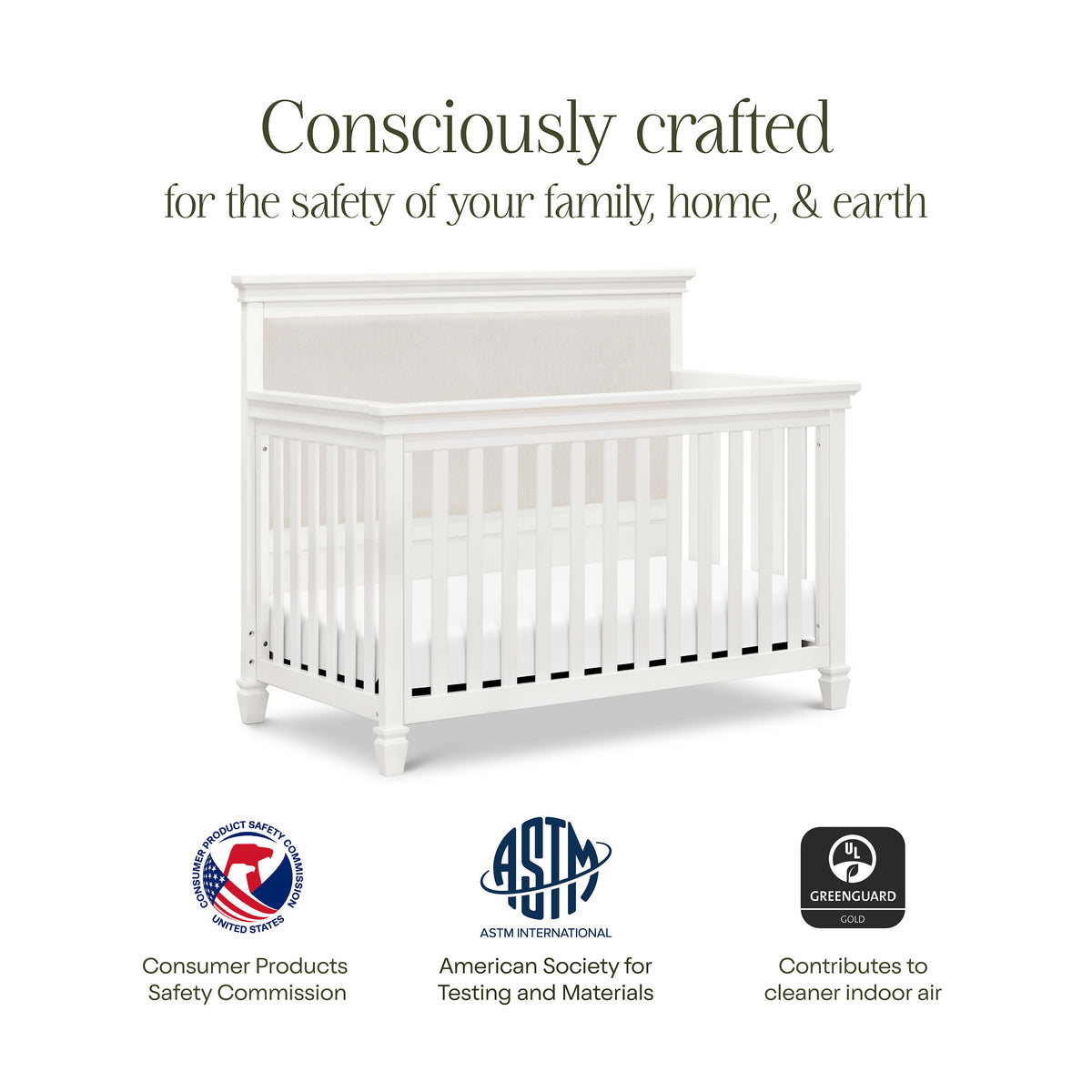 M15801RW,Namesake,Darlington 4-in-1 Convertible Crib in Warm White