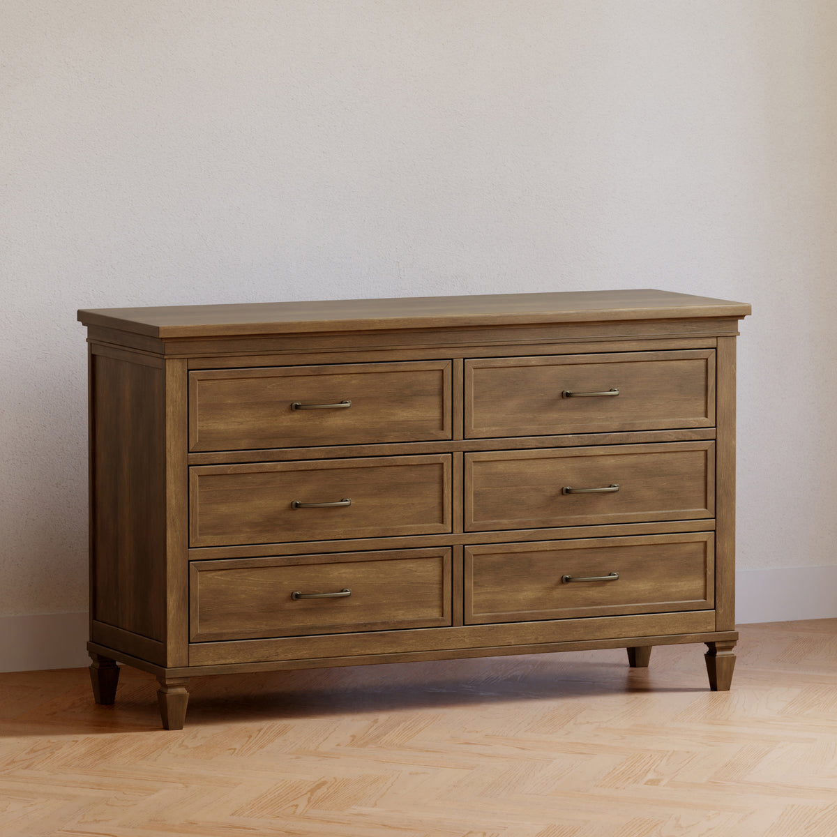 M15816NL,Namesake,Darlington 6-Drawer Dresser in Natural Walnut