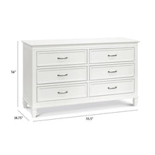 M15816RW,Namesake,Darlington 6-Drawer Dresser in Warm White
