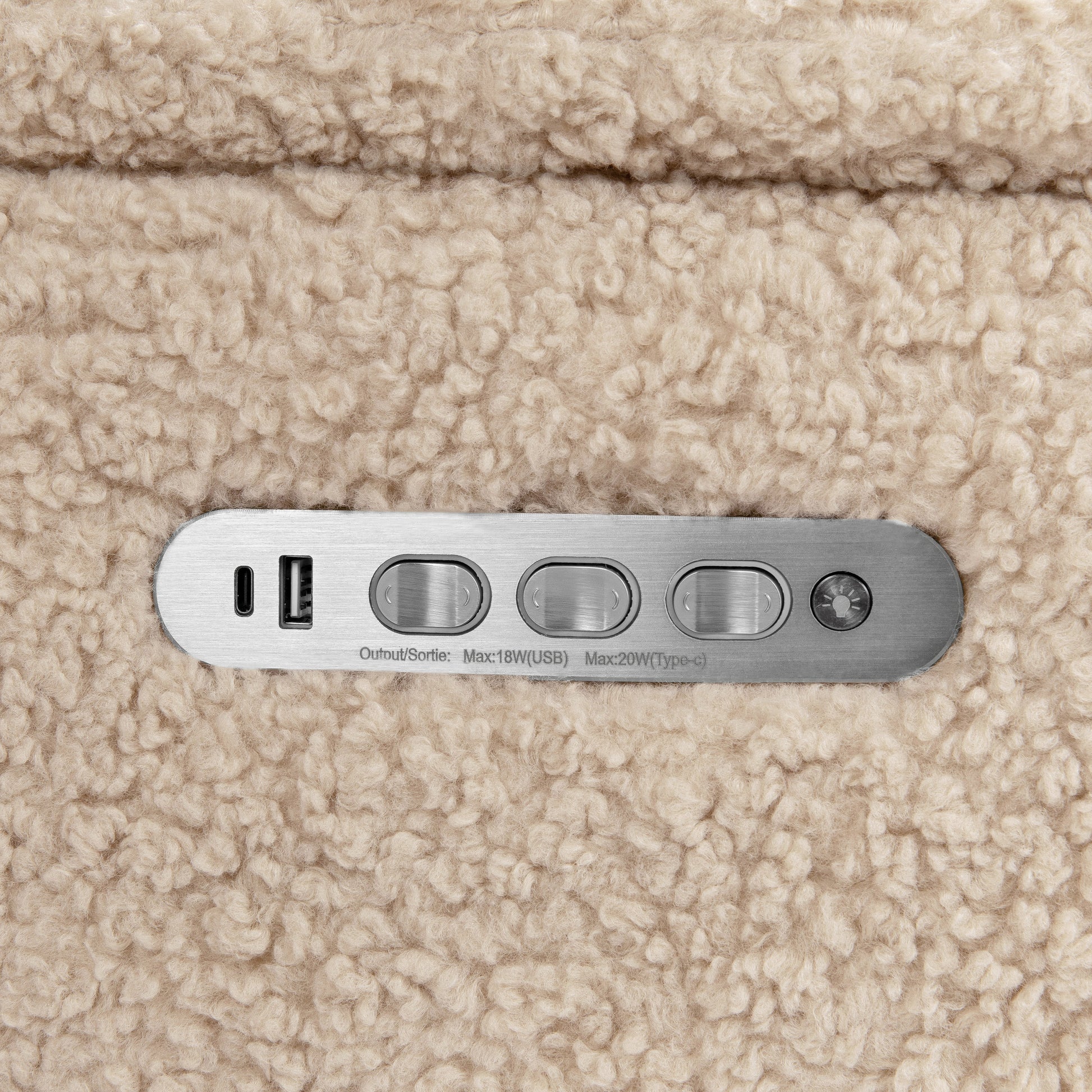 M17182CSG,Namesake,Willa Pro Power Glider Recliner w/ Power Lumbar in Chai Shearling
