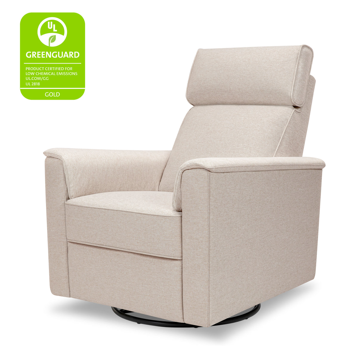 M17182PBEW,Namesake,Willa Pro Power Glider Recliner w/ Power Lumbar in Performance Beach Eco-Weave