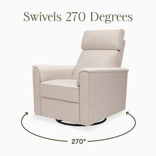 M17182PBEW,Namesake,Willa Pro Power Glider Recliner w/ Power Lumbar in Performance Beach Eco-Weave