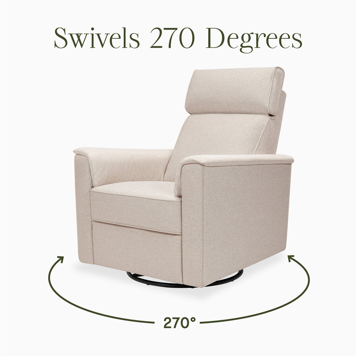 M17182PBEW,Namesake,Willa Pro Power Glider Recliner w/ Power Lumbar in Performance Beach Eco-Weave