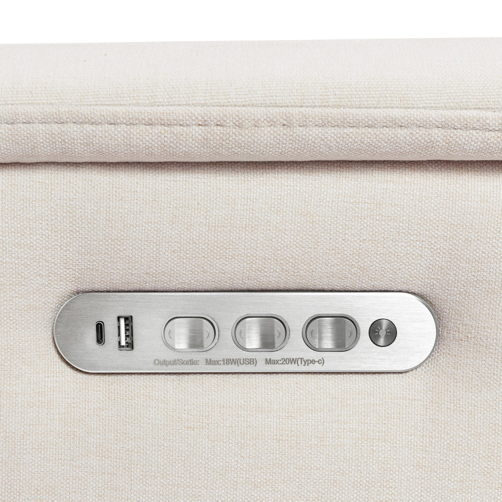 M17182PCMEW,Namesake,Willa Pro Power Glider Recliner w/ Power Lumbar in Performance Cream Eco-Weave