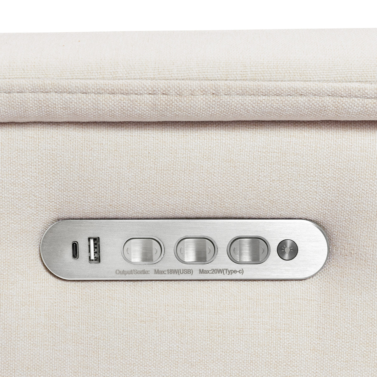 M17182PCMEW,Namesake,Willa Pro Power Glider Recliner w/ Power Lumbar in Performance Cream Eco-Weave