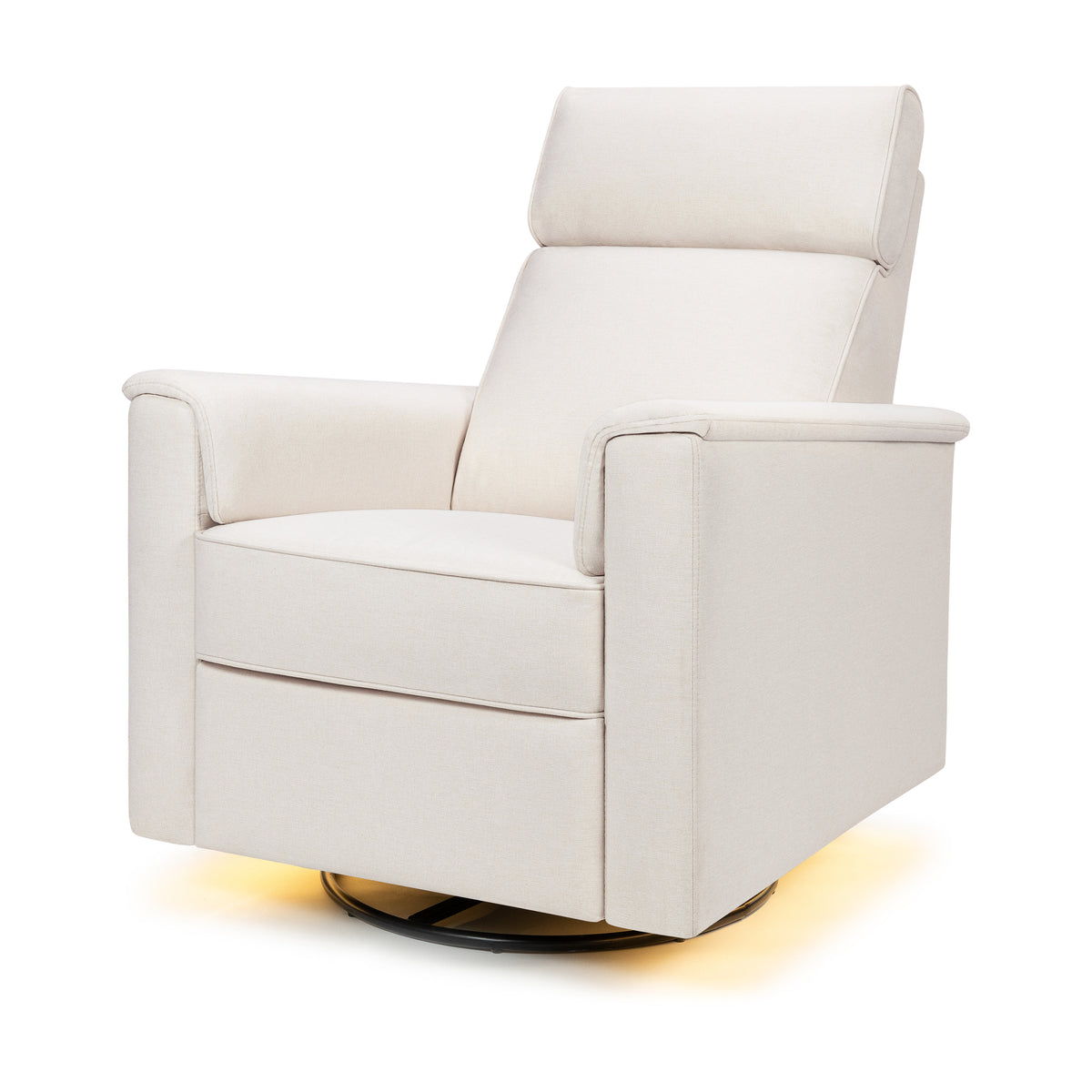 M17182PCMEW,Namesake,Willa Pro Power Glider Recliner w/ Power Lumbar in Performance Cream Eco-Weave