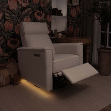 M17182PCMEW,Namesake,Willa Pro Power Glider Recliner w/ Power Lumbar in Performance Cream Eco-Weave