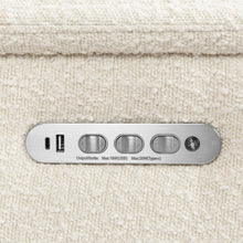 M17182PWB,Namesake,Willa Pro Power Glider Recliner w/ Power Lumbar in Performance Ivory Boucle