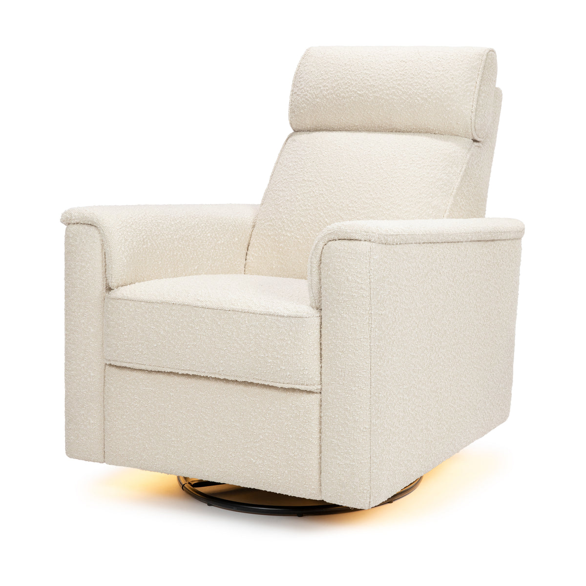 M17182PWB,Namesake,Willa Pro Power Glider Recliner w/ Power Lumbar in Performance Ivory Boucle