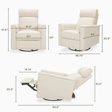 M17182PWB,Namesake,Willa Pro Power Glider Recliner w/ Power Lumbar in Performance Ivory Boucle