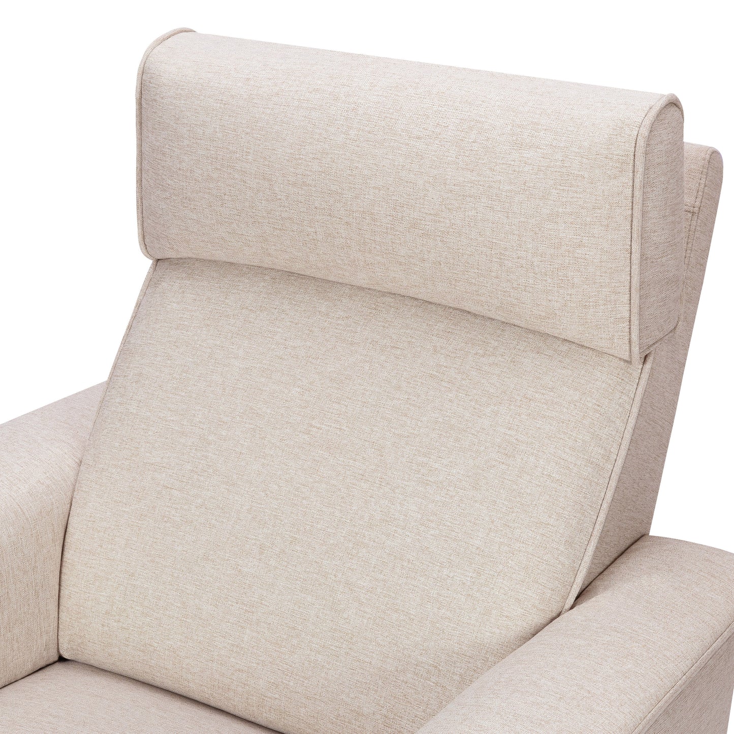 M17183PBEW,Namesake,Willa Deluxe Power Glider Recliner w/Heat&Massage in Performance Beach Eco-Weave