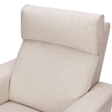M17183PBEW,Namesake,Willa Deluxe Power Glider Recliner w/Heat&Massage in Performance Beach Eco-Weave