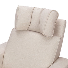 M17183PBEW,Namesake,Willa Deluxe Power Glider Recliner w/Heat&Massage in Performance Beach Eco-Weave