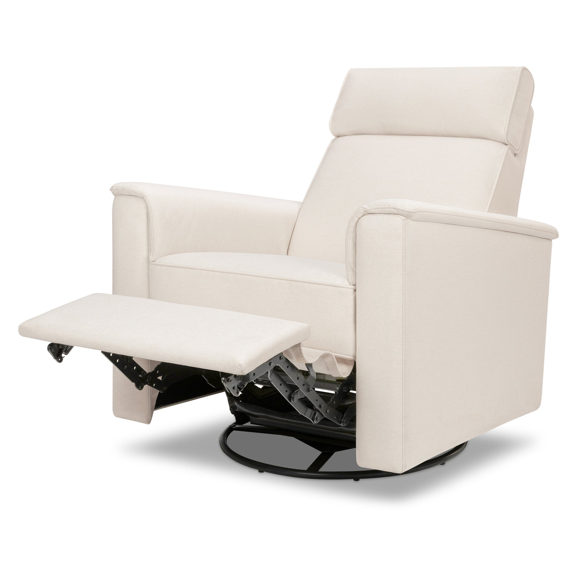 M17183PCMEW,Namesake,Willa Deluxe Power Glider Recliner w/Heat&Massage in Performance Cream Eco-Weave