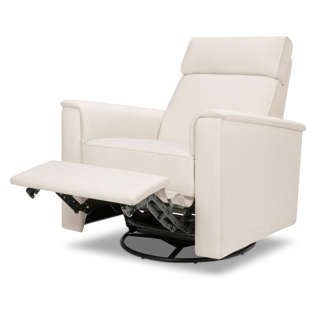 M17183PCMEW,Namesake,Willa Deluxe Power Glider Recliner w/Heat&Massage in Performance Cream Eco-Weave