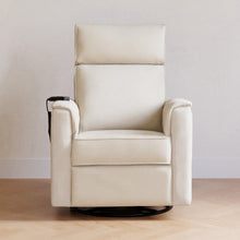 M17183PCMEW,Namesake,Willa Deluxe Power Glider Recliner w/Heat&Massage in Performance Cream Eco-Weave