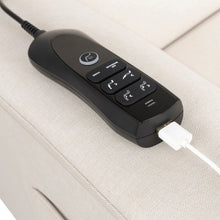 M17183PCMEW,Namesake,Willa Deluxe Power Glider Recliner w/Heat&Massage in Performance Cream Eco-Weave