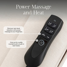 M17183PCMEW,Namesake,Willa Deluxe Power Glider Recliner w/Heat&Massage in Performance Cream Eco-Weave