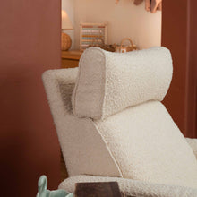 M17183PWB,Namesake,Willa Deluxe Power Glider Recliner w/Heat&Massage in Performance Ivory Boucle
