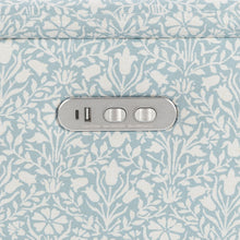 M17186BPBDB,Namesake,Morris & Co. x Namesake Willa Plus Power Recliner in Bellflowers in Powdered Blue w/ Dark Wood Base