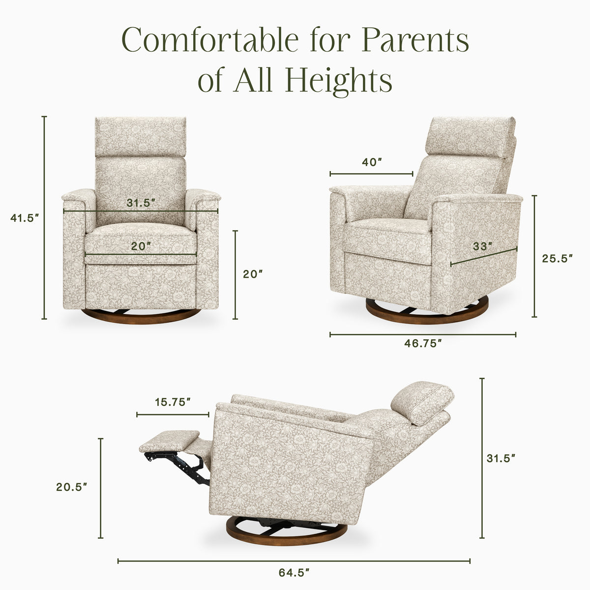 M17186MADB,Namesake,Morris & Co. x Namesake Willa Plus Power Recliner in Mallow in Ash w/ Dark Wood Base