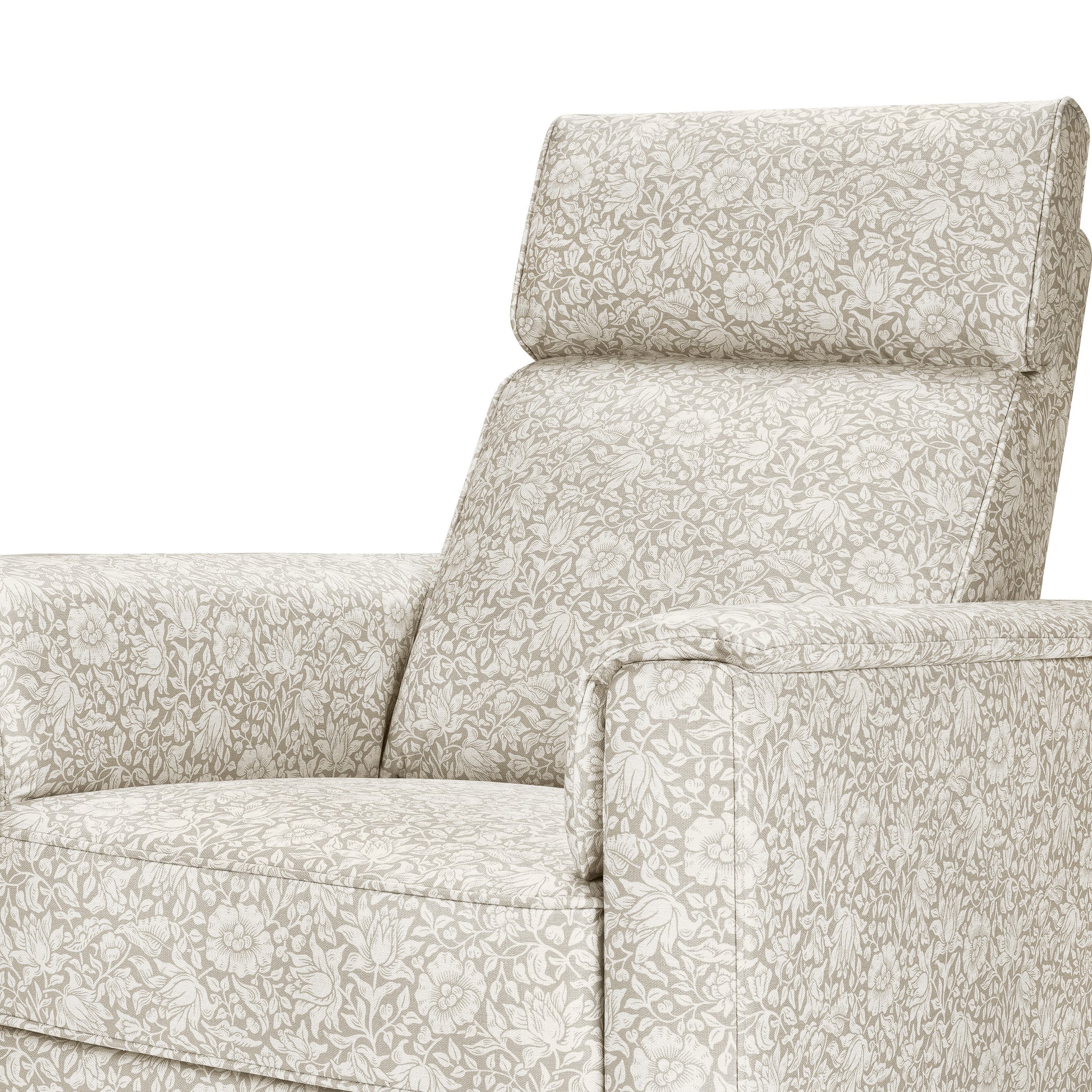 M17186MADB,Namesake,Morris & Co. x Namesake Willa Plus Power Recliner in Mallow in Ash w/ Dark Wood Base